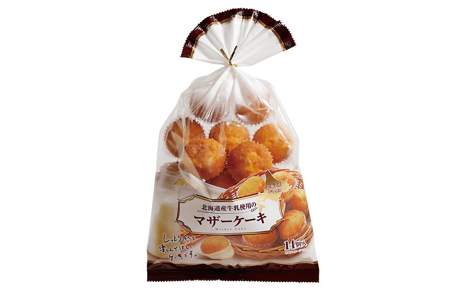 マザーケーキ14個|北海道産牛乳を使用し、しっとりふんわり焼き上げました。